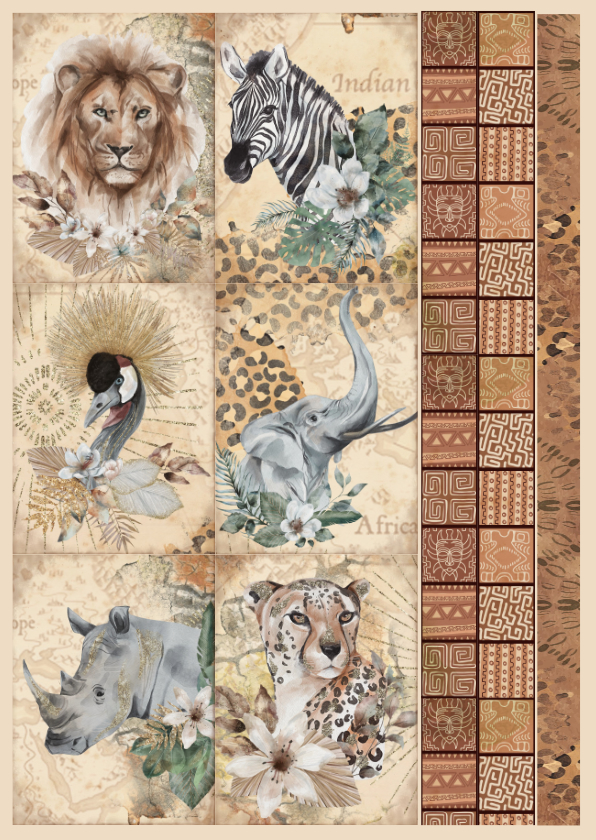 Scatterlings of Africa III: Wild Animal Craft Stickers for